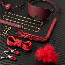 LuxuryFantasy Kit BDSM 11 Pièces Clarissa Rouge